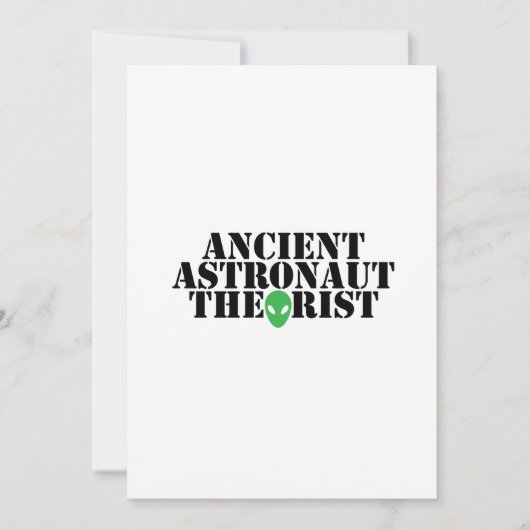 Ancient Astronaut Theorist Alien Funny Birthday Kaart (Voorkant)