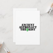 Ancient Astronaut Theorist Alien Funny Birthday Kaart (Voorkant / Achterkant in situ)