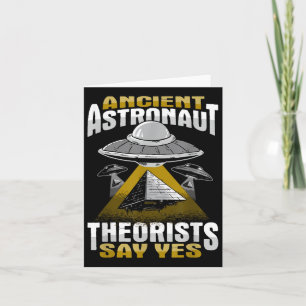 Ancient astronaut zegt ja design kaart
