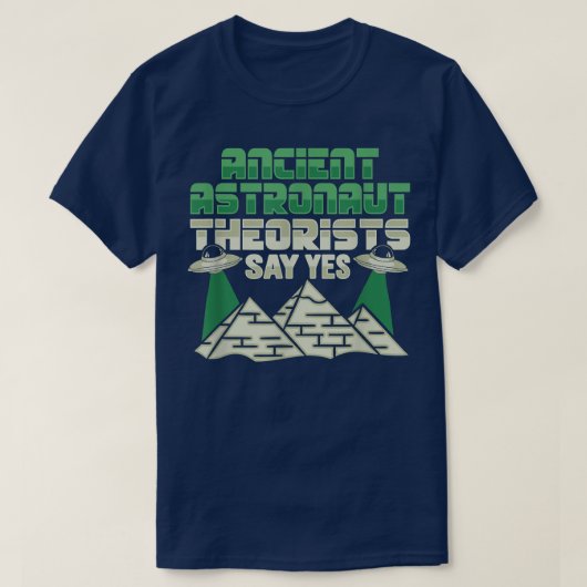Ancient astronaut zegt ja design t-shirt (Design voorkant)