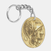Ancient Athena Coin Sleutelhanger (Voorkant Links)