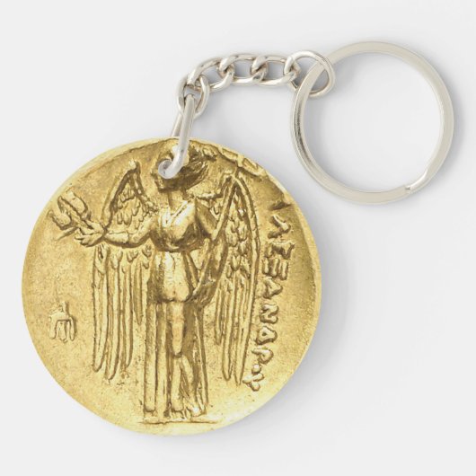 Ancient Athena Coin Sleutelhanger (Achterkant)