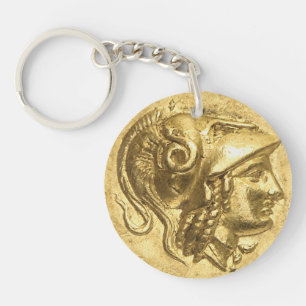 Ancient Athena Coin Sleutelhanger