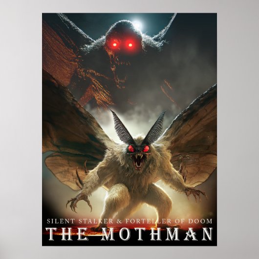 ANCIENT BEAST & CREATURES: The Mothman Poster (Voorkant)