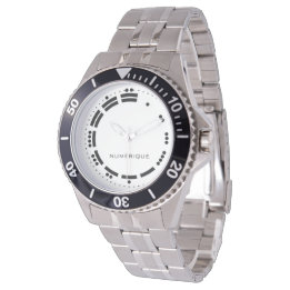 Ancient Black White Mayan Numerals Vector Art Horloge