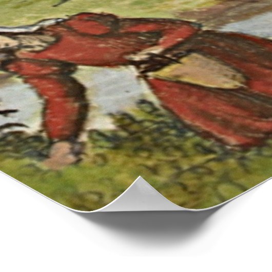 Ancient Botanisch Kunst Viola Poster (Hoek)