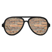 Ancient Brick Wall Aviator Zonnebril (Voorkant)