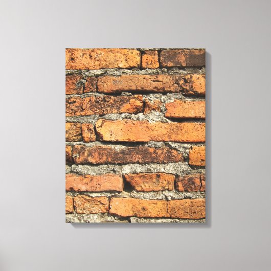 Ancient Brick Wall Canvas Afdruk (Voorkant)