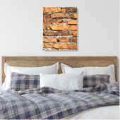 Ancient Brick Wall Canvas Afdruk (Insitu (Slaapkamer))