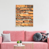 Ancient Brick Wall Canvas Afdruk (Insitu (Woonkamer))