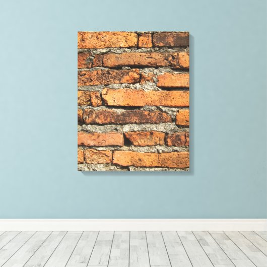 Ancient Brick Wall Canvas Afdruk (Insitu (Houten vloer))