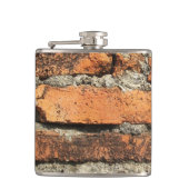 Ancient Brick Wall Heupfles (Voorkant)
