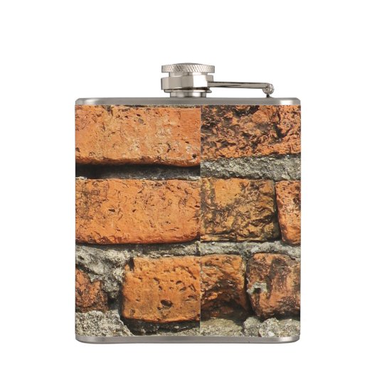 Ancient Brick Wall Heupfles (Achterkant)