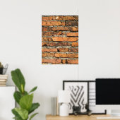 Ancient Brick Wall Poster (Thuiskantoor)