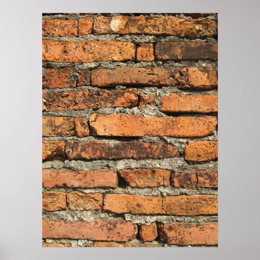 Ancient Brick Wall Poster (Voorkant)