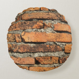 Ancient Brick Wall Rond Kussen