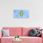 Ancient Celtic Shield and Spears Canvas Afdruk (Insitu (Woonkamer))