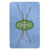 Ancient Celtic Shield and Spears Magneet (Verticaal)
