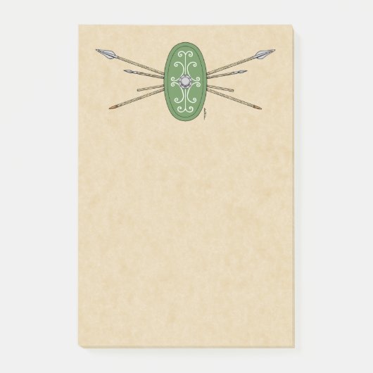 Ancient Celtic Shield and Spears Post-it® Notes (Voorkant)