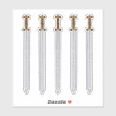 Ancient Celtic Sword Sticker (Vel)