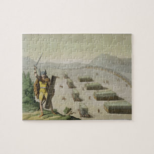 Ancient Celts or Gauls in Battle, c.1800-18 (colou Legpuzzel