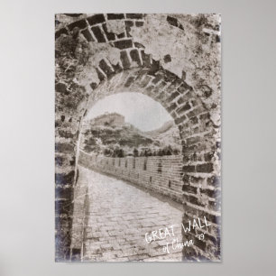 Ancient China The Great Wall Defence Scenerold Poster