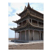 Ancient Chinees gebouw Foto Afdruk (Voorkant)