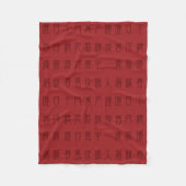 Ancient Chinees gedicht - Yuan Ri Fleece Blanket (Voorkant)
