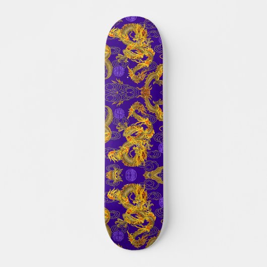 Ancient Chinees keizer Dragon Custom Pro Board Skateboard (Voorkant)