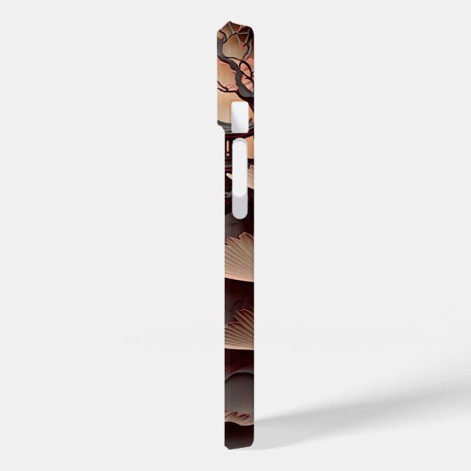 Ancient Chinees Scene Paper Cut iPhone 14 Hoesje (Achterkant / Links)