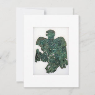 Ancient Copper Peoria Falcon gevonden 1859 Briefka Briefkaart
