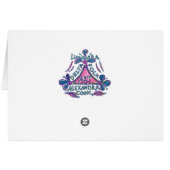 Ancient Dance fleur motif & danseurs (Dos Horizontal)