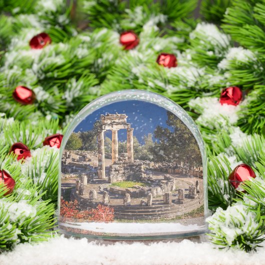 Ancient Delphi Greece Snow Globe – Omphalos (Noël)