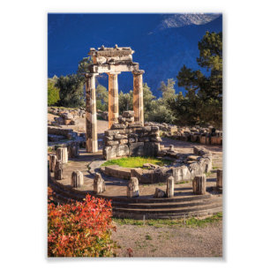 Ancient Delphi, Griekenland Foto Afdruk