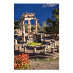 Ancient Delphi, Griekenland Foto Afdruk