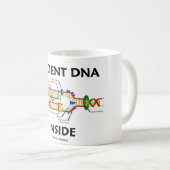 Ancient DNA Inside (DNA-replicatie-Humor) Koffiemok (Voorkant rechts)