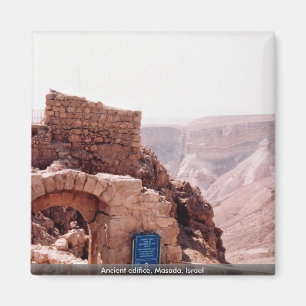 Ancient edifice, Masada, Israël Magneet