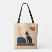 Ancient Egypt Cat Art Tote Bag (Dos)
