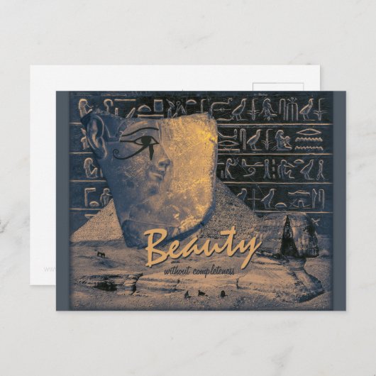 Ancient Egypt collage with beautiful face CC0364 Briefkaart (Voorkant / Achterkant)