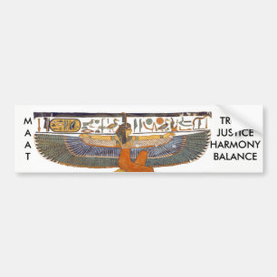 Ancient Egypt Goddess MA'AT Bumpersticker