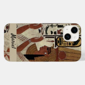 Ancient Egypt Queen in Black and Beige Case-Mate iPhone Case (Achterkant (horizontaal))