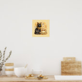 Ancient Egyptian Cat Bastet Mythology Poster (Cuisine)