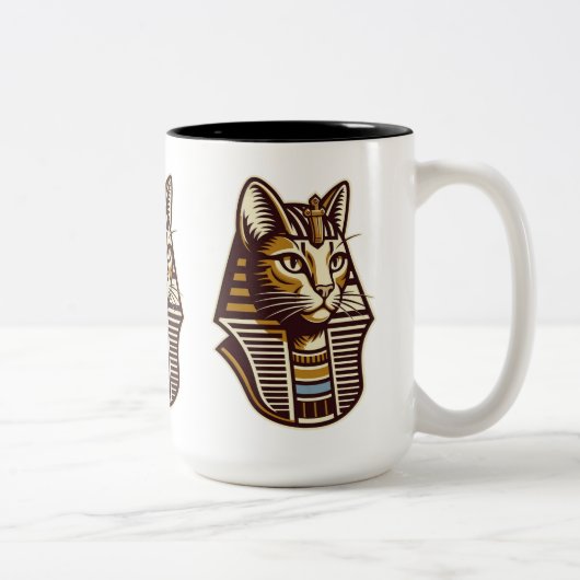 Ancient Egyptian Cat Coffee Mug – Pharaoh Cat Desi (Droit)