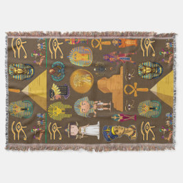 Ancient Egyptian Hieroglyphic -Pattern Symbol  Deken