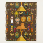Ancient Egyptian Hieroglyphic -Pattern Symbol  Planner (Voorkant)