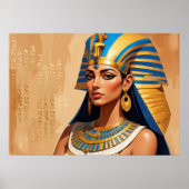 Ancient Egyptian Pharaoh Art – Timeless Pharaonic  Poster (Voorkant)