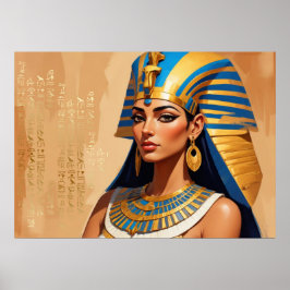 Ancient Egyptian Pharaoh Art – Timeless Pharaonic  Poster