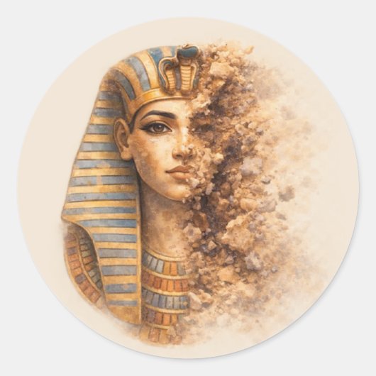 Ancient Egyptian Queen Egyptian Heritage Sticker (Devant)