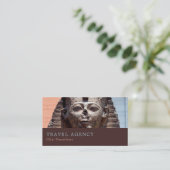 Ancient Egyptian Sphinx, Caïro, reisagent Visitekaartje (Staand voorkant)