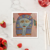 Ancient Egyptisch godin Paper Napkins Servet (Insitu)